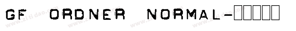 GF Ordner Normal字体转换